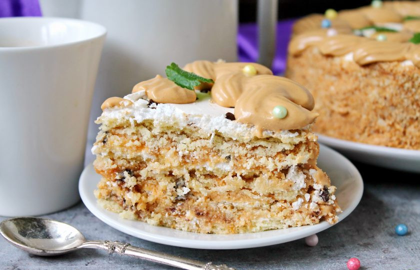 1. Этап. Торт с песочными коржами и безе: Приятного аппетита!