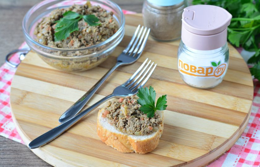 1. Этап. Паштет из телячьей печени: Приятного аппетита!