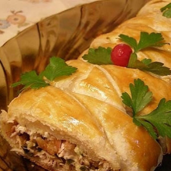 Быстрый пирог с мясом