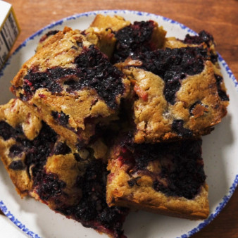 Triple Berry Blondies