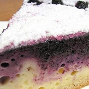 Творожный пирог с черникой