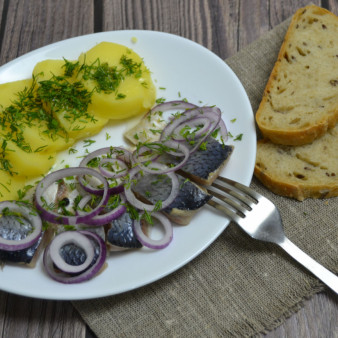 Малосольная селедка в банке