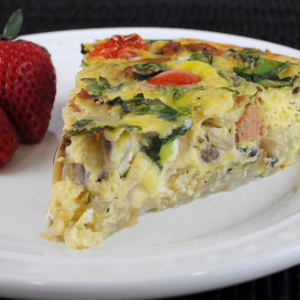 Киш с картофелем и грибами