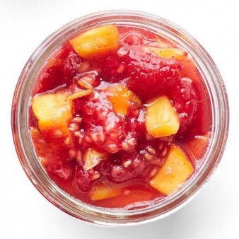 Vanilla, Nectarine, and Raspberry Jam