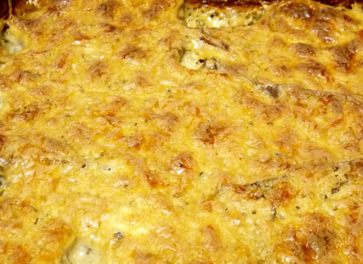 1. Этап. Запеканка из вареной говядины: Запекайте в горячей духовки при t=160 примерно 30 минут до румяной корочки.