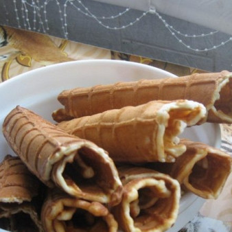 Вафли на кефире