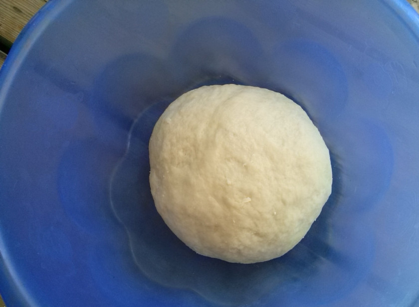 1. Этап. Рулет с маком: 4. Тесто поместите в сухую чистую миску, накройте и оставьте его подходить в теплом место на 1 час. Я ставлю в духовке в режиме «Свет».