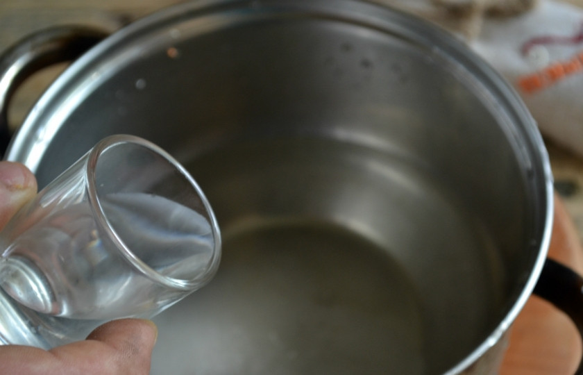 1. Этап. Маринованная сладкая капуста: Влейте укус.