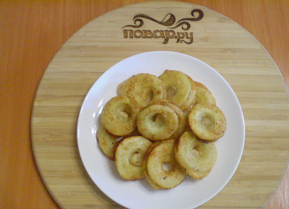 1. Этап. Фрукты в кляре: Фрукты в кляре готовы.