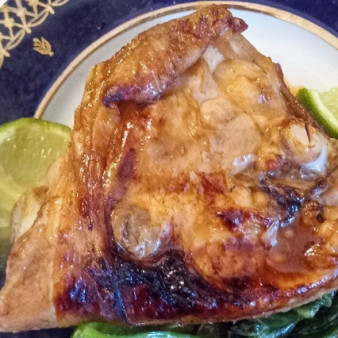 Куриные бедра с мисо и имбирем