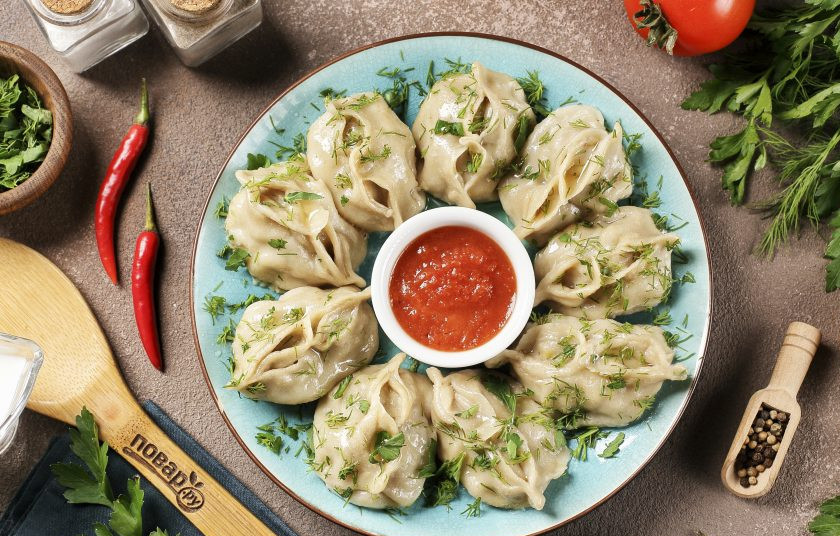 1. Этап. Манты без мантоварки: Приятного аппетита!