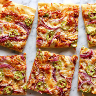 BBQ Chicken Sheet Pan Pizza