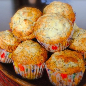 Лимонные маффины с маком