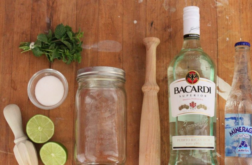 1. Этап. Мохито с Бакарди: Подготовьте все необходимое для приготовления коктеля.