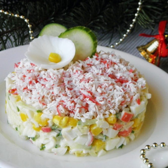 Салат Крабовый под шубой