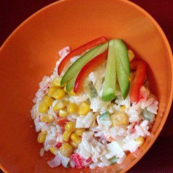 Крабовый салат обычный