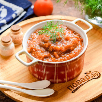 Диетическая баклажанная икра