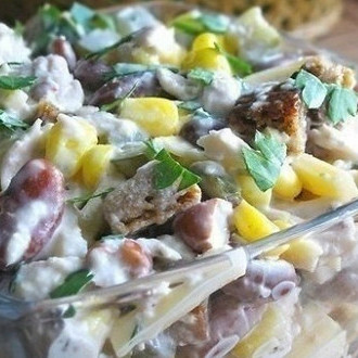 Белковый салат