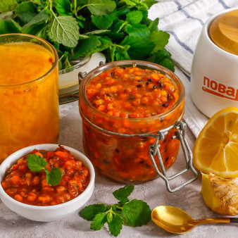 Облепиховый чай на зиму