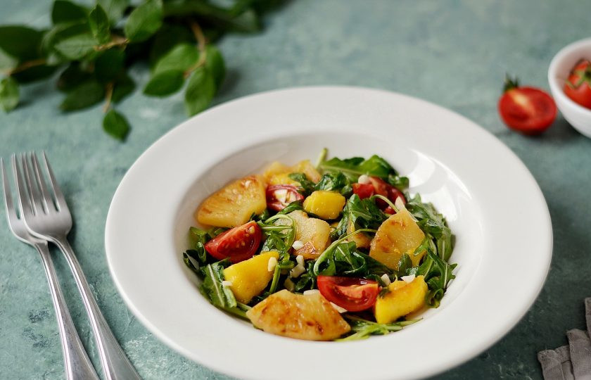 1. Этап. Салат с манго и ананасом: Салат с манго и ананасом готов, приятного вам аппетита!