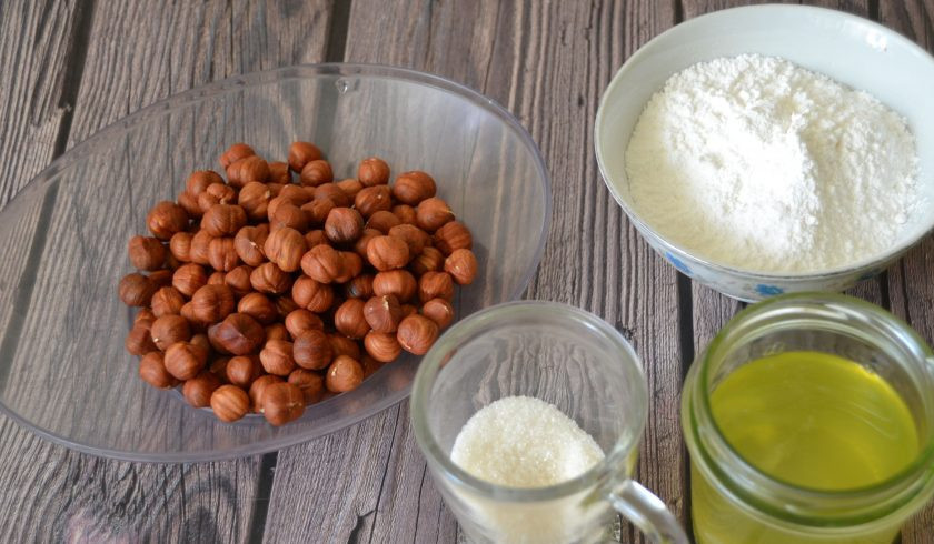 1. Этап. Дакуаз: Подготовьте ингредиенты.