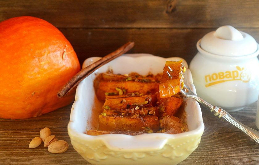 1. Этап. Запеченная тыква с орехами: 8. Приятного аппетита!