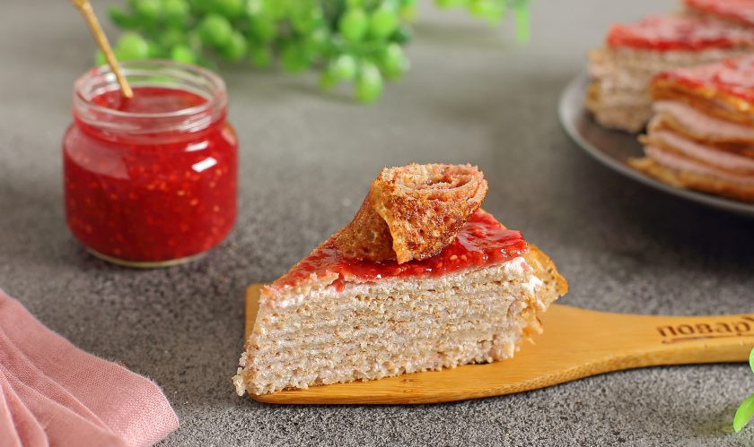 1. Этап. Блинный торт для диабетиков: Приятного аппетита!