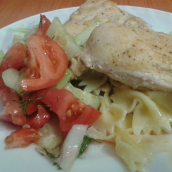 Грудка в кефире в духовке