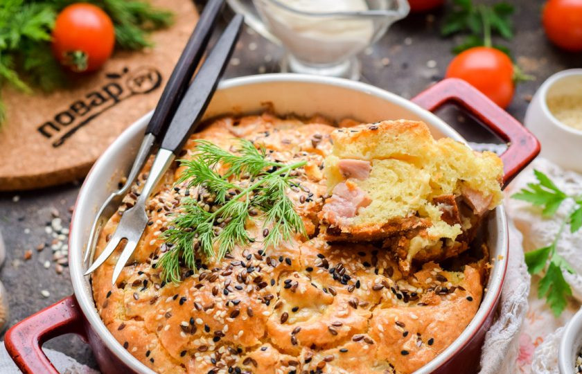 1. Этап. Запеканка с копченой курицей: Получается очень вкусно и сытно!