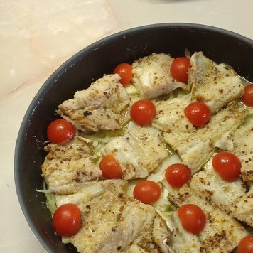 1. Этап. Минтай, запеченный в духовке: *