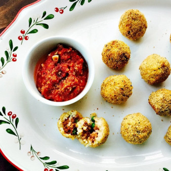 Рисовые колобки с мясом