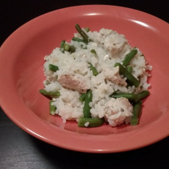 Рис с курицей и фасолью в мультиварке