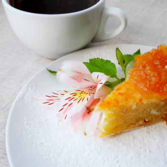 Вкусный пирог с творогом и манкой