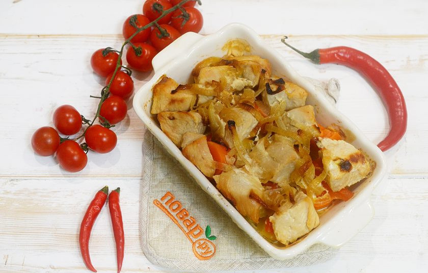 1. Этап. Индейка с овощами в духовке: 8. Приятного аппетита!