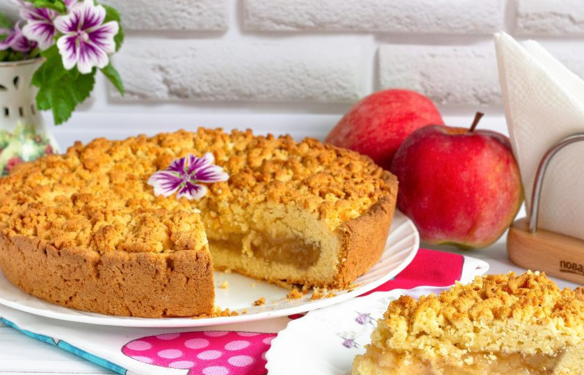 1. Этап. Яблочный пирог по-польски: Приятного аппетита!