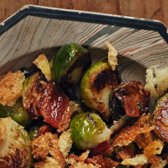 Brussels Sprouts with Brioche Bread Crumbs