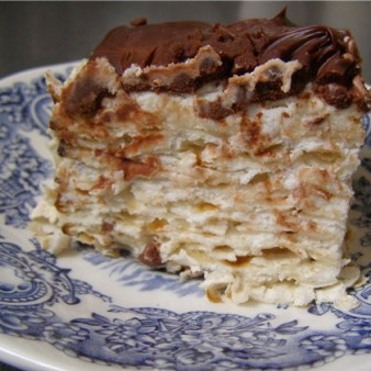 Торт из мацы без выпечки