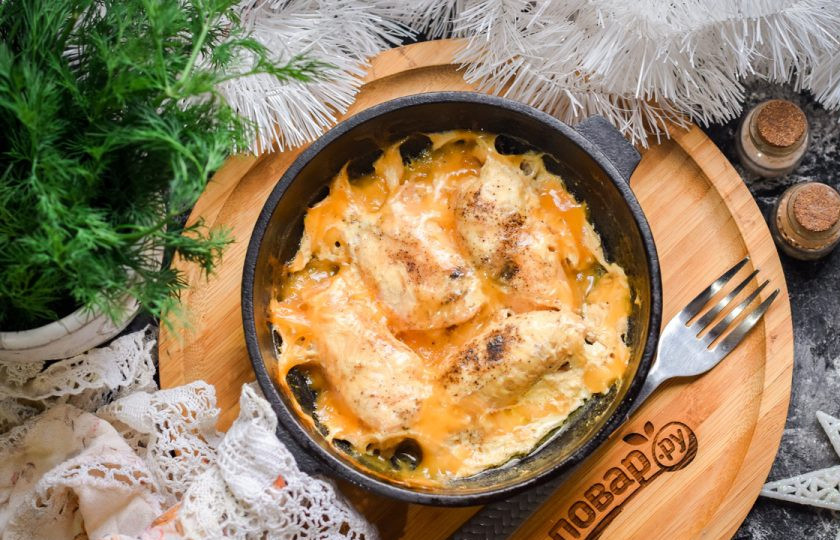 1. Этап. Куриные рулетики с моцареллой: Приятного аппетита!