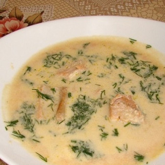 Уха со сливками