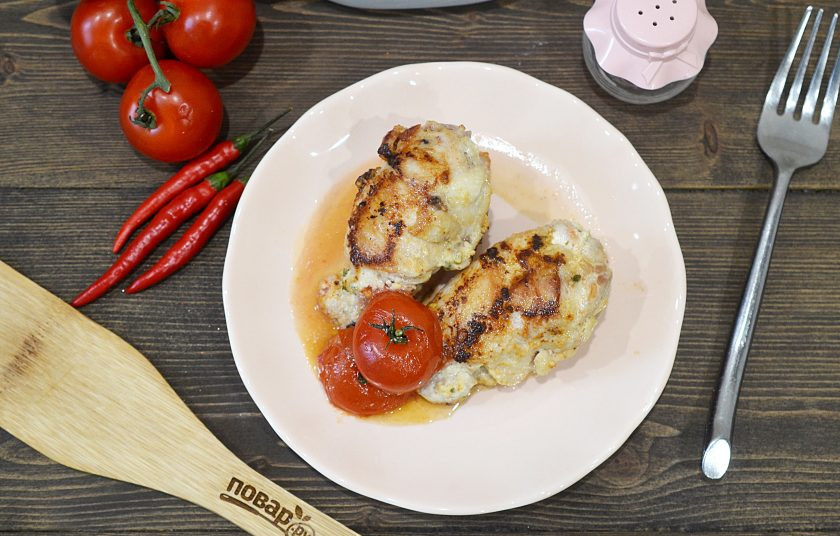 1. Этап. Куриные рулетики с помидорами и сыром: 9. Приятного аппетита!