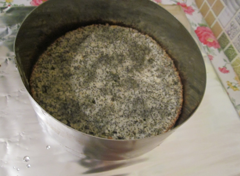 1. Этап. Торт еврейский: Также испеките коржи с маком и орехами (или какао).