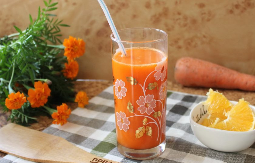 1. Этап. Морковный напиток: Морковный напиток готов. Ароматный, вкусный и очень полезный.