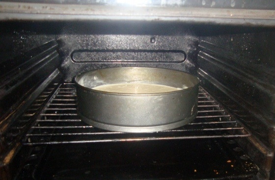 1. Этап. Мандариновый чизкейк: 5. Выпекаю в разогретом до 220 градусов духовом шкафу 40 минут.