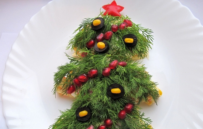 1. Этап. Салат Новогодняя елка: Приятного аппетита!