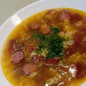 Суп с фасолью и сосисками