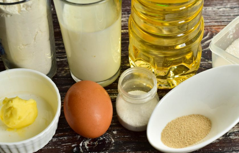 1. Этап. Тесто Водолаз: Подготовьте ингредиенты.