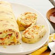 Bacon Omelet Roulade with Salsa