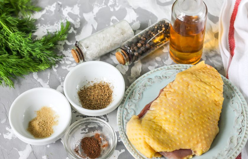 1. Этап. Маринад для утиной грудки: Подготовьте необходимые ингредиенты.