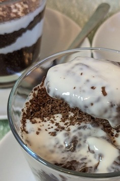 1. Этап. Десерт А-ля тирамису: Очень вкусно и сытно!