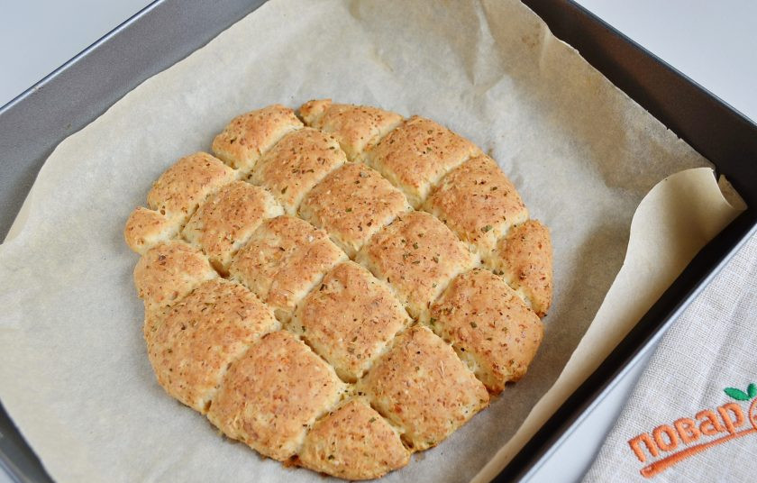 1. Этап. Диетические йогуртовые булочки: 7. Выпекайте булочки минут 15.